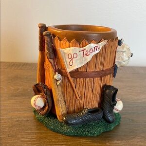 Russ Berrie Yesterday's Ballgame Pencil Holder